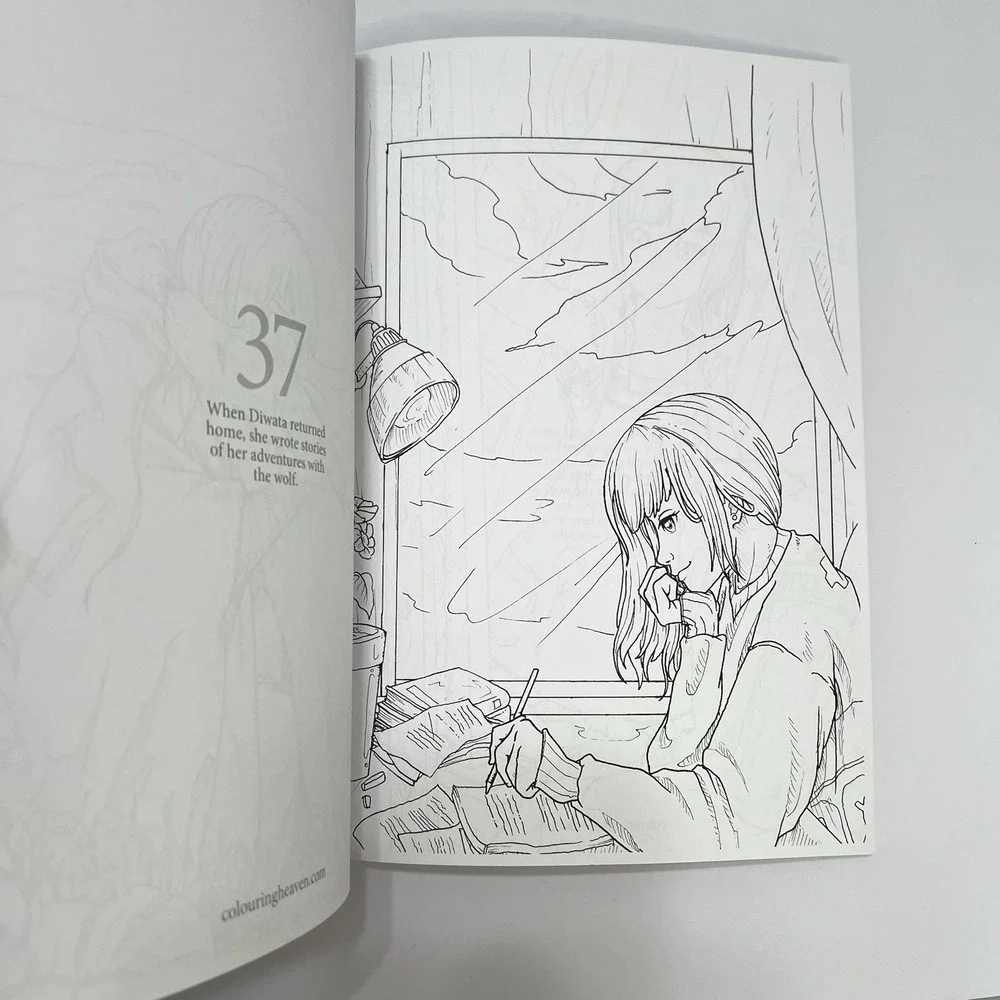 Colouring Heaven Adult Coloring Book ‎ A Colourful Adventure Storybook #76